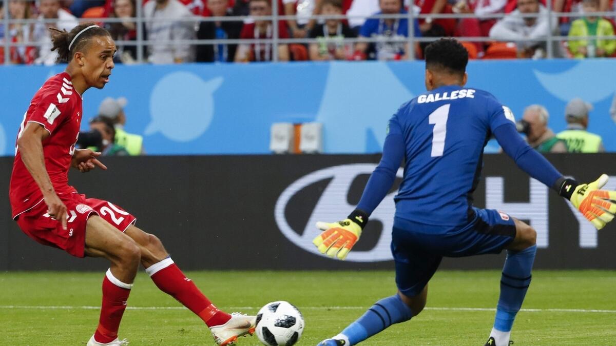 Poulsen winner for Denmark ruins Perus World Cup return