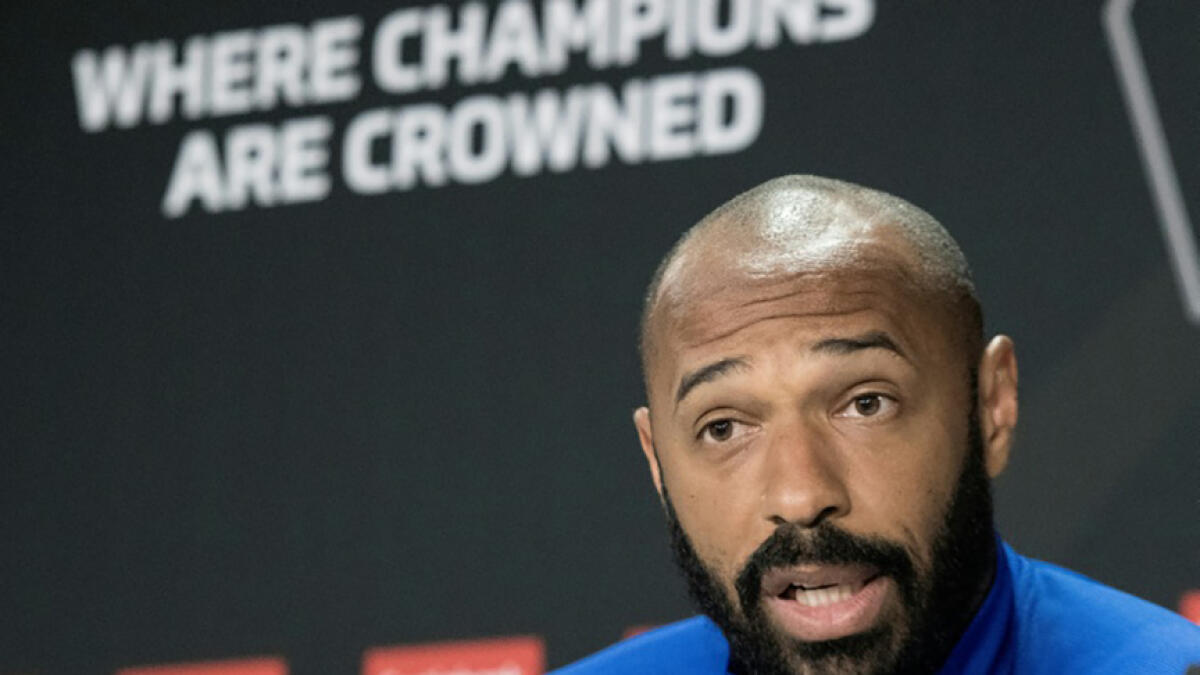 Montreal Impact coach Thierry Henry says he is adjusting to the uncertainty of the MLS shutdown amid the coronavirus pandemic. -- AFP file