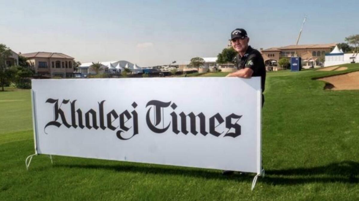 Peter Cowen during the Golf in Dubai Championship. (Supplied photo)