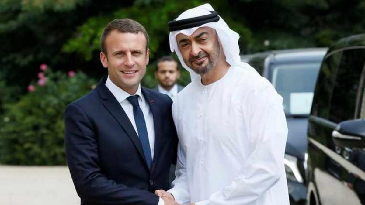 Sheikh Mohamed, Macron discuss bilateral relations on phone