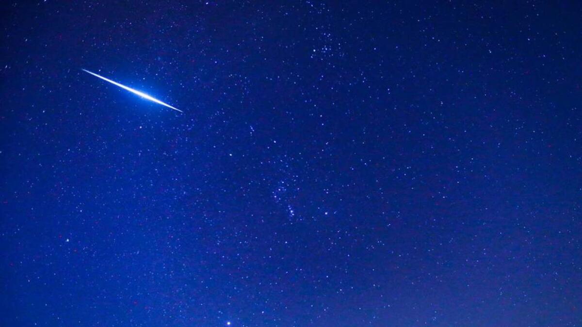 Geminid meteor shower captured at Wadi Shawkah, Ras Al Khaimah, by KT photographer M. Sajjad in December 2020.