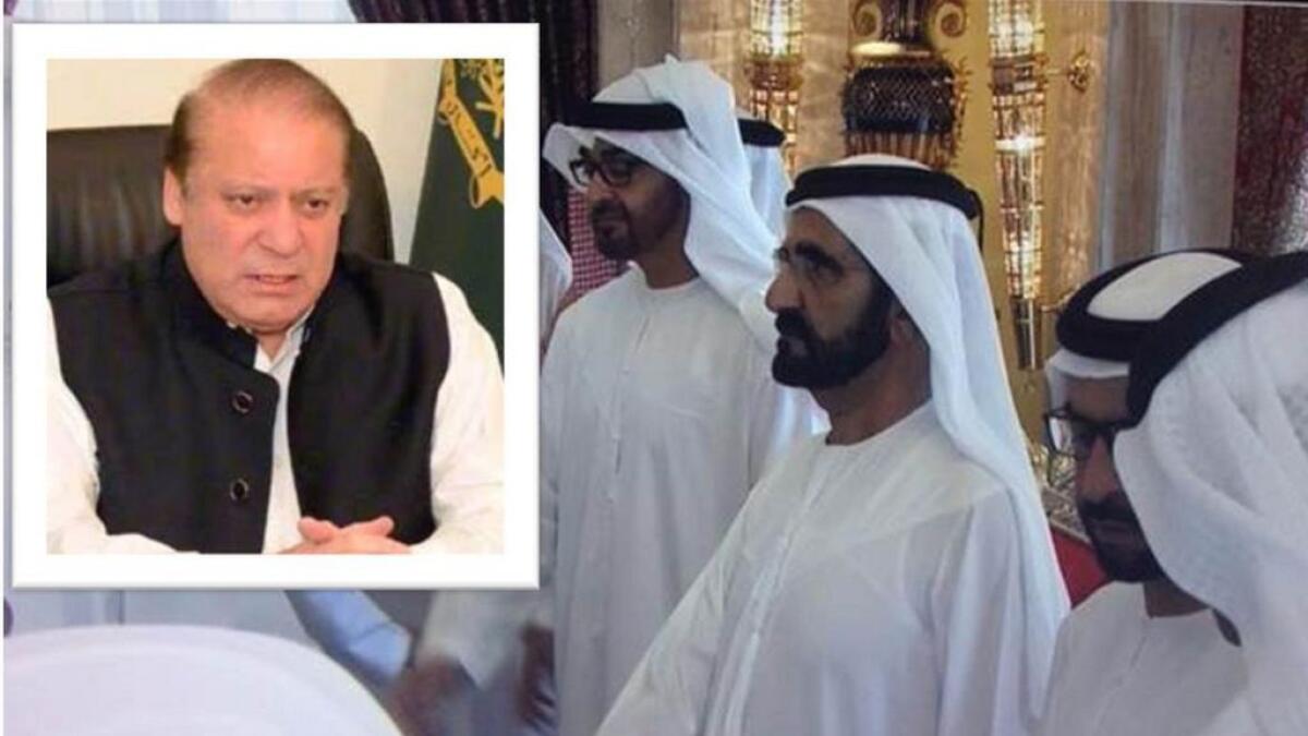 Shaikh Mohammed accepts Pak PM Sharifs condolences