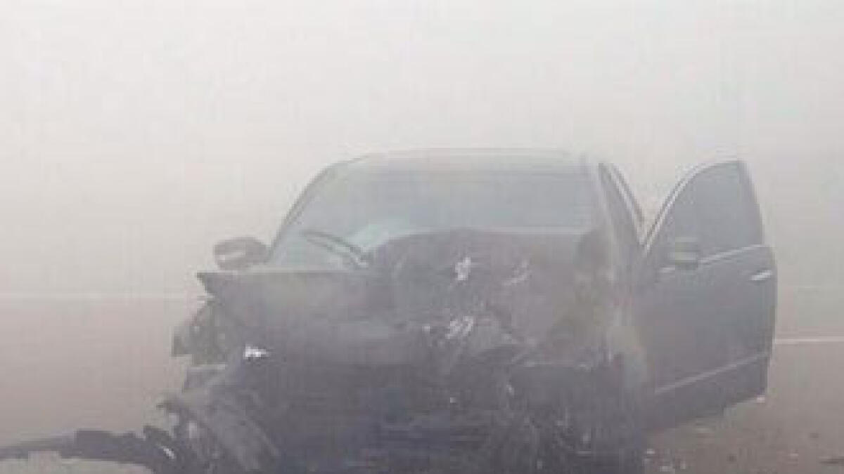 Heavy fog leads 57-car pile-up on highway; 14 injured