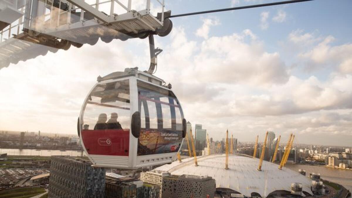 Breathtaking London 360-degree view from Emirates Air Line