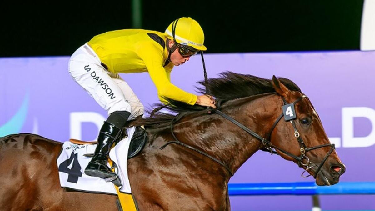 Mouheeb won the Al Shindagah Sprint in impressive style in January. - Photo Dubai Racing Club.