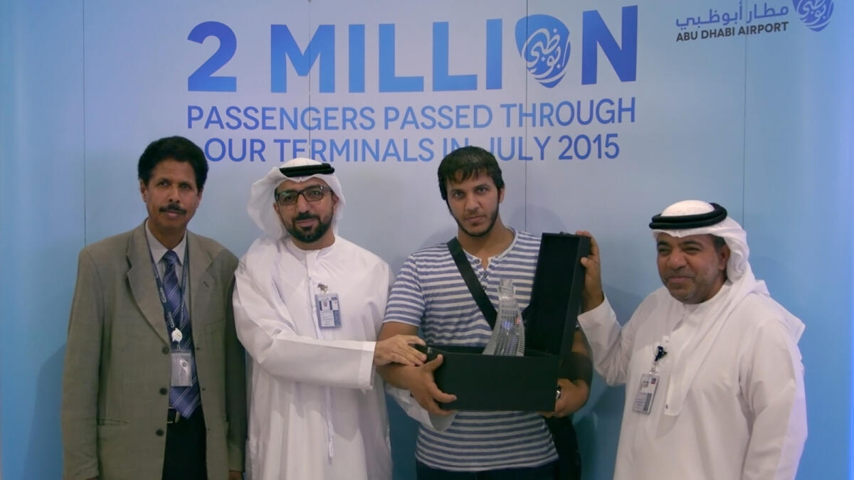 Abu Dhabi airport crosses a milestone