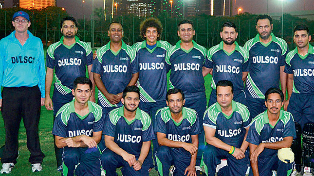 Carfare hammer Friends at Dulsco Ramadan Cricket