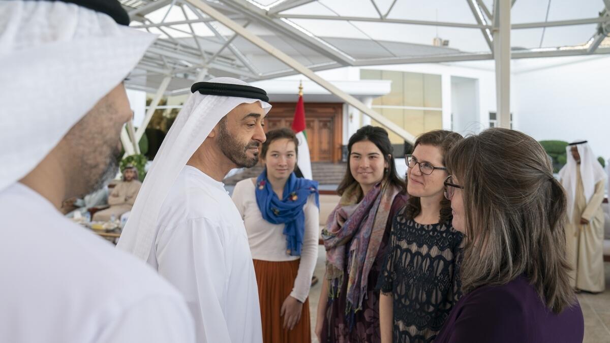 Mohamed bin Zayed, receives, Dr. Kennedys family, UAE Armed Forces, healthcare, Al Ain, Abu Dhabi, Kanad Hospital, 
