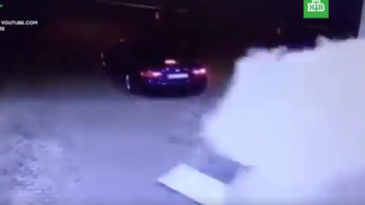 Video: Petrol station explodes as driver forgets to unplug car after fuelling 