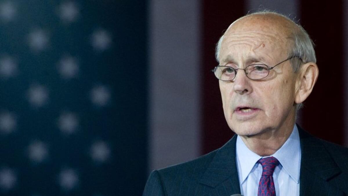(FILE) In this file photo taken on May 17, 2011, US Supreme Court Justice Stephen Breyer. (Photo: AFP)