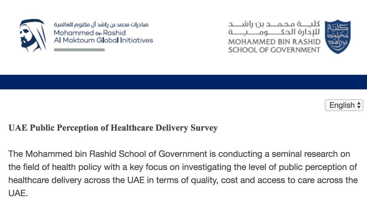 Take a survey, help make UAE healthcare better