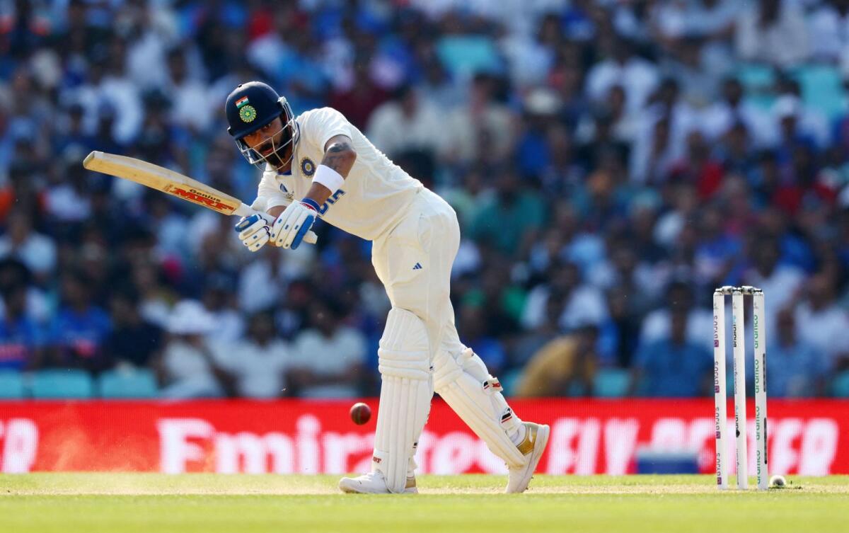 India's Virat Kohli plays a shot. — Reuters