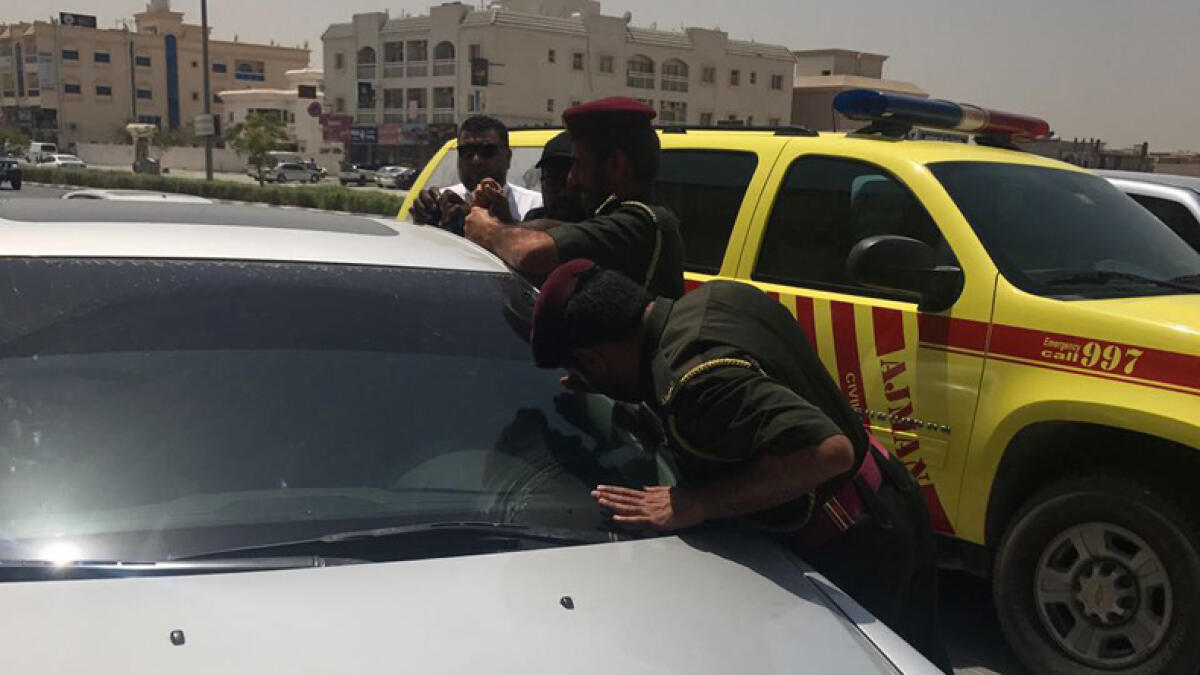 2-year-old boy trapped in car rescued in Ajman