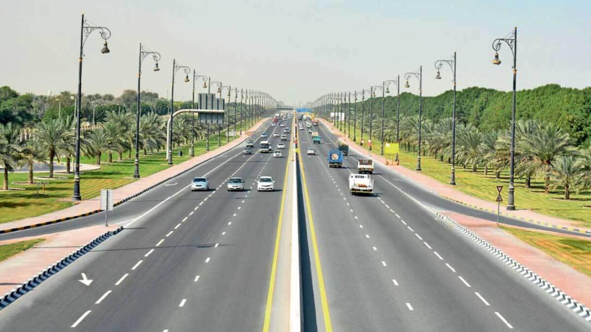 The maintenance and development works during the three quarters of the year covered Sharjahs major roads. - Supplied photo