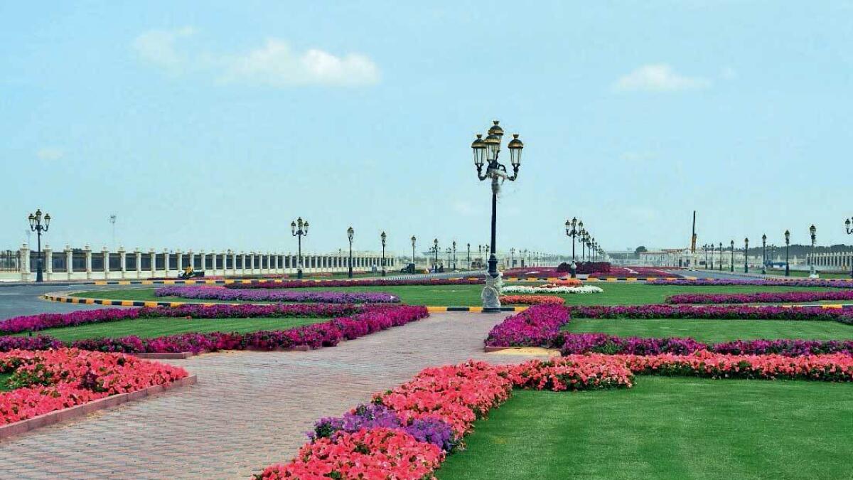 The green belt in Sharjah city is spread across 27m square metres.