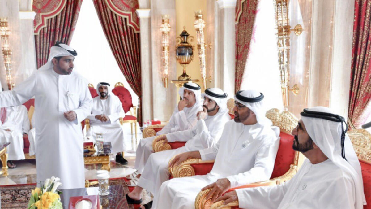 Photos: Sheikh Mohammed meets team behind KhalifaSat 
