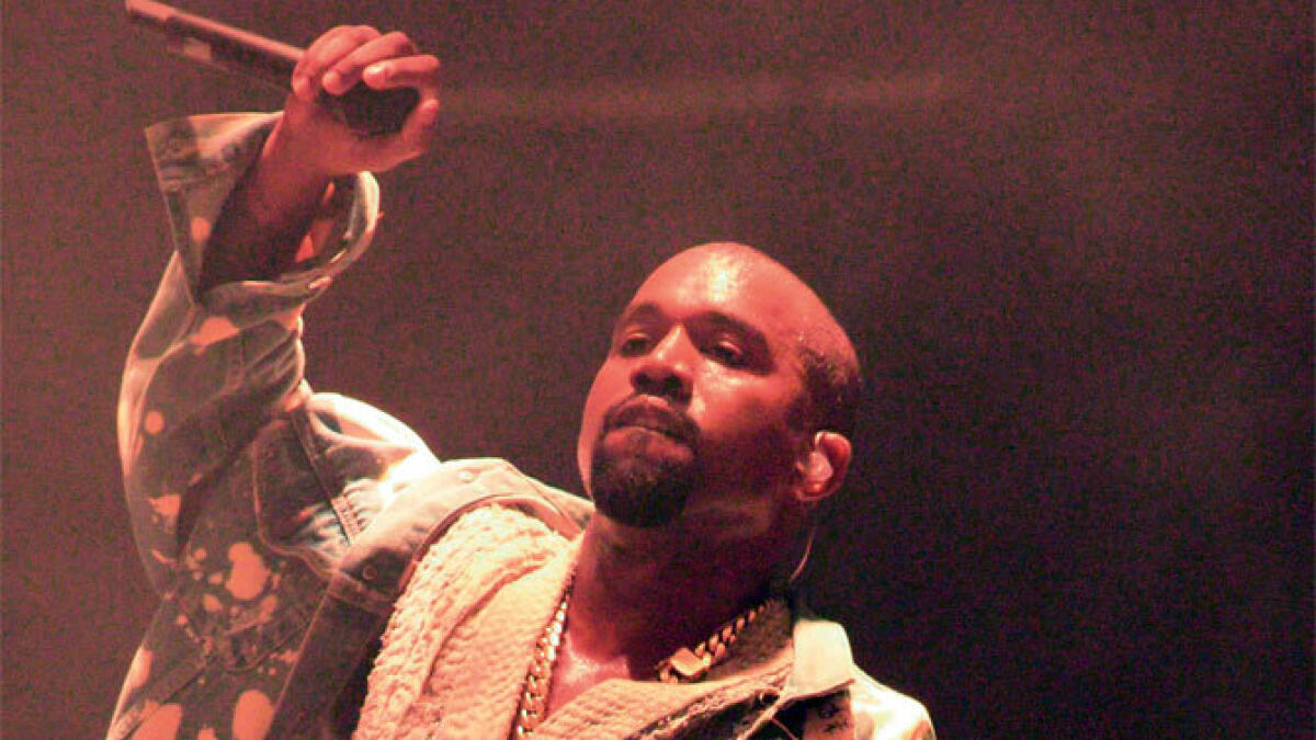 Rapper Kanye soars at Glastonbury Festival