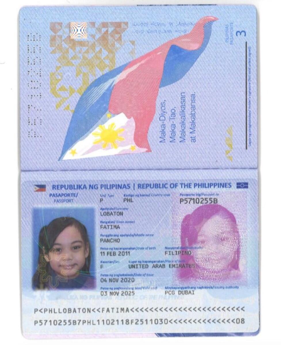 Fatima's passport