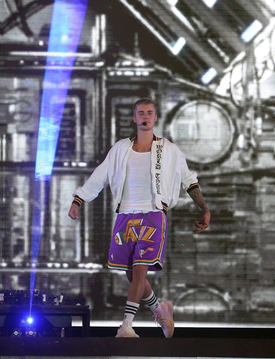 Justin Bieber performs at the Autism Rocks Arena as part of his Purpose Tour in Dubai on Saturday, May 06, 2017 (Photo: KT File)