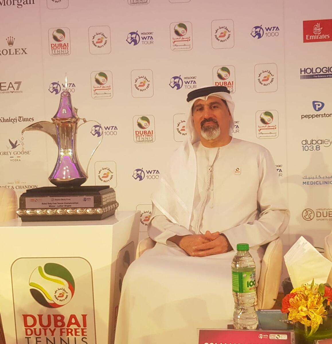 Salah Tahlak, COO of Dubai Duty Free and Tournament Director of the Dubai Duty Free Tennis Championships. — Photo by Rituraj Borkakoty
