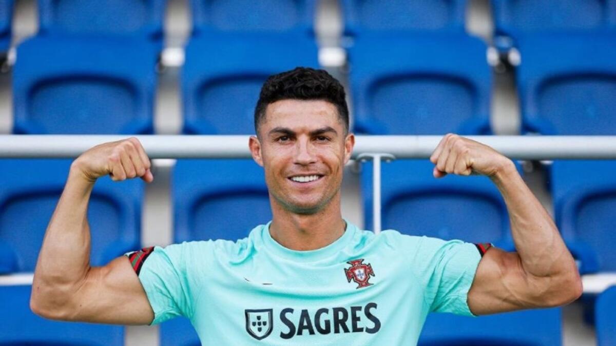 Portuguese striker Cristiano Ronaldo. (Twitter)