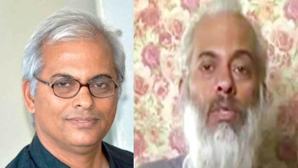 An old picture of Father Tom Uzhunnalil (left) A screengrab from a video appeared recently, featuring Father Tom Uzhunnalil in captivity in Yemen (right)