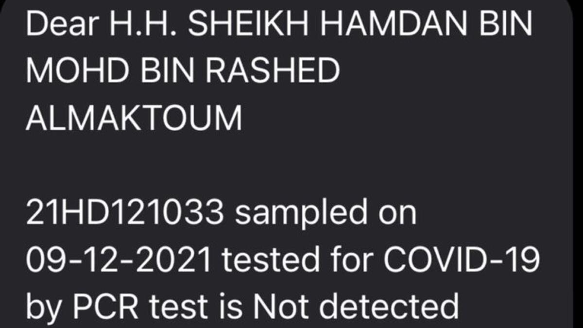 Sheikh Hamdan exams adverse for Covid, posts hilarious meme - Data