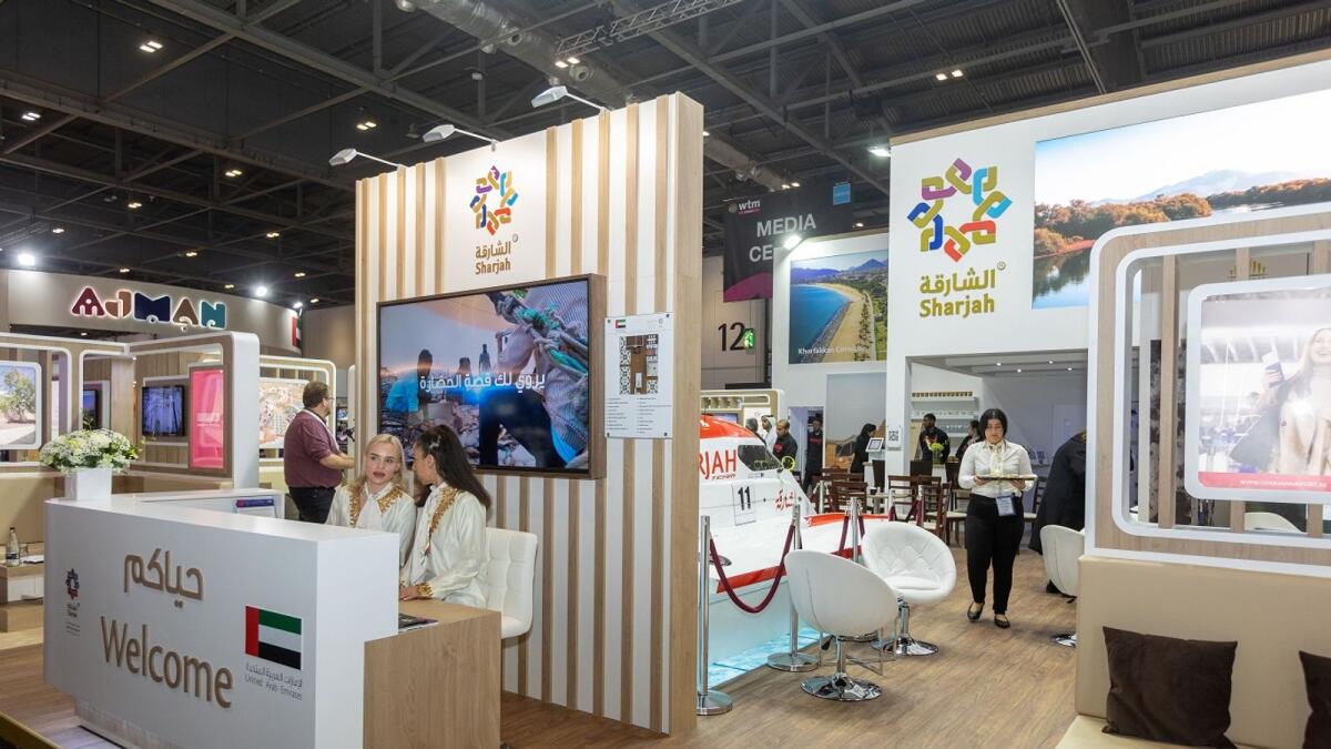 The Sharjah pavilion at the World Travel Market in London. - Supplied photo