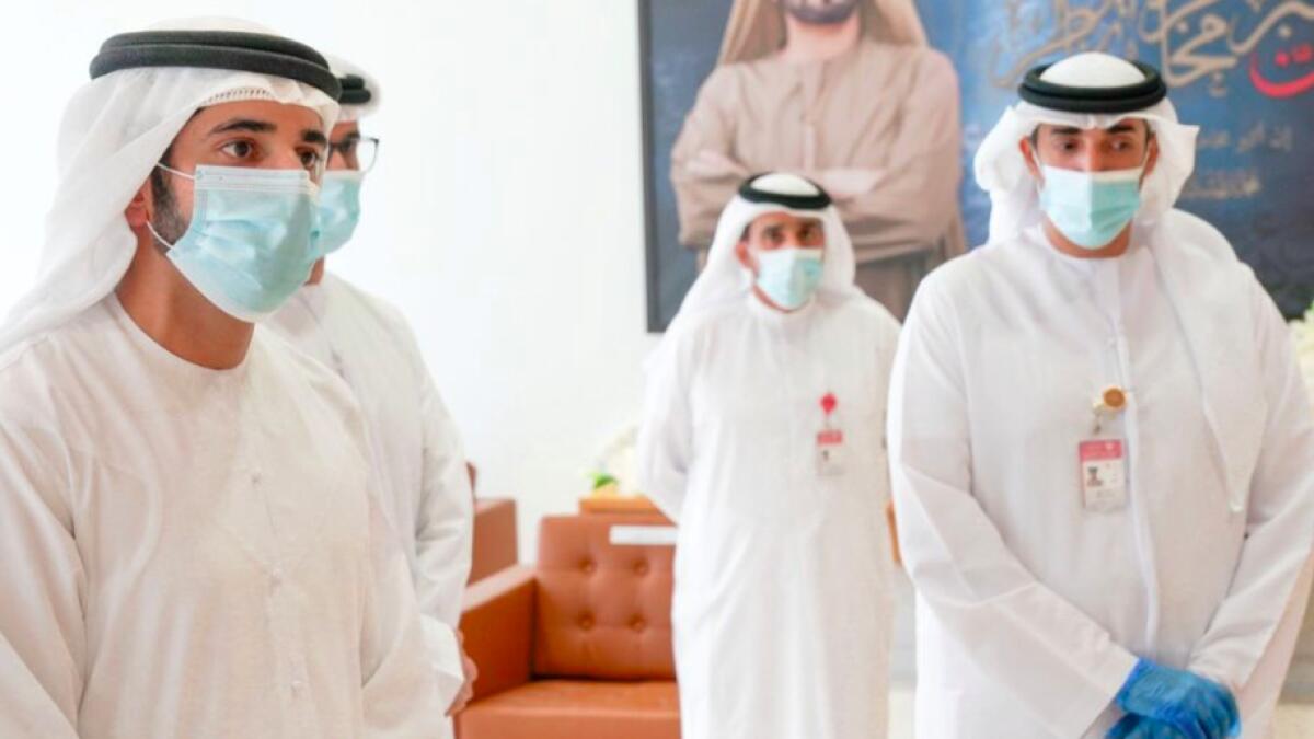 Sheikh Hamdan at the State Security headquarters