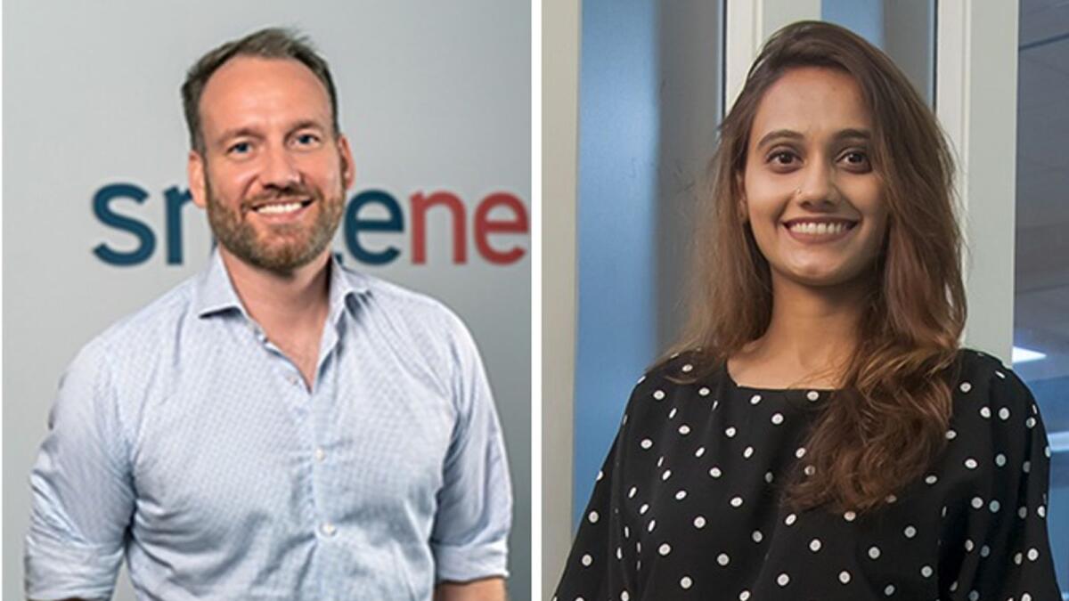 From left — Dr Jonathan Doerr, founder and CEO, Smileneo, Dr Arpi Mehta, CEO and co-founder, makeO