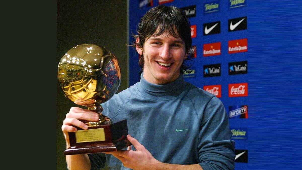 Messi was awarded the Golden Boy, a trophy handed out to the player considered the best Under 21 player in the world