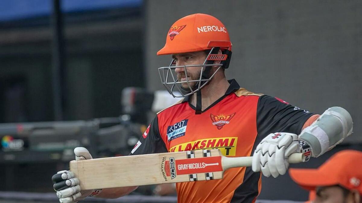 Sunrisers Hyderabad's Kane Williamson goes out to bat against Punjab Kings on Wednesday. — BCCI/IPL