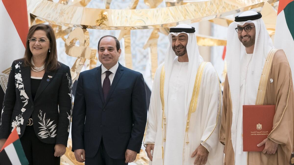 Egyptian President, Abdel Fattah El Sisi,  Abu Dhabi 