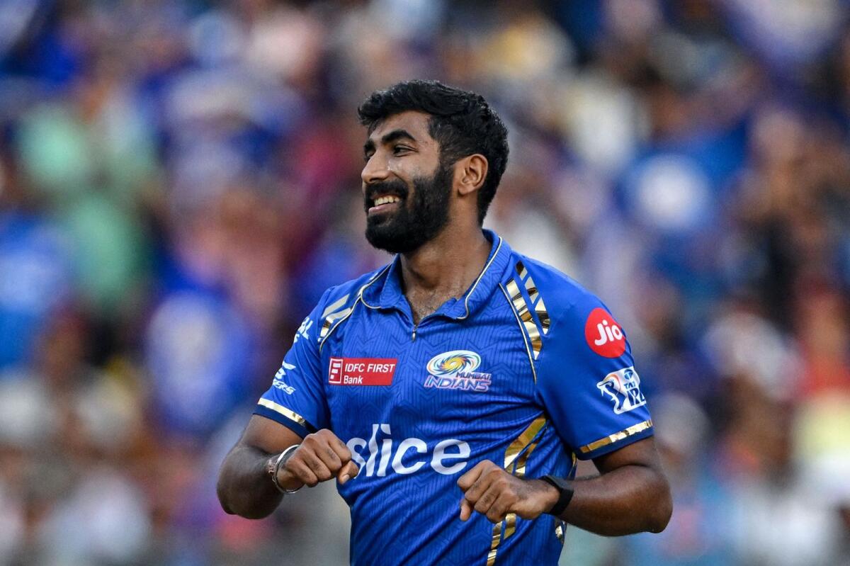 Mumbai Indians' Jasprit Bumrah is the joint leading wicket-taker at this year's IPL. - AFP