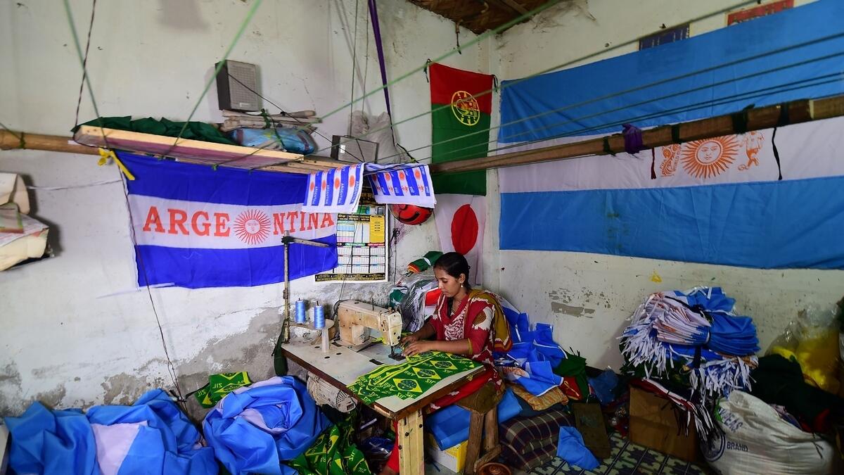 World Cup causes sleepless nights for Bangladeshi flagmakers
