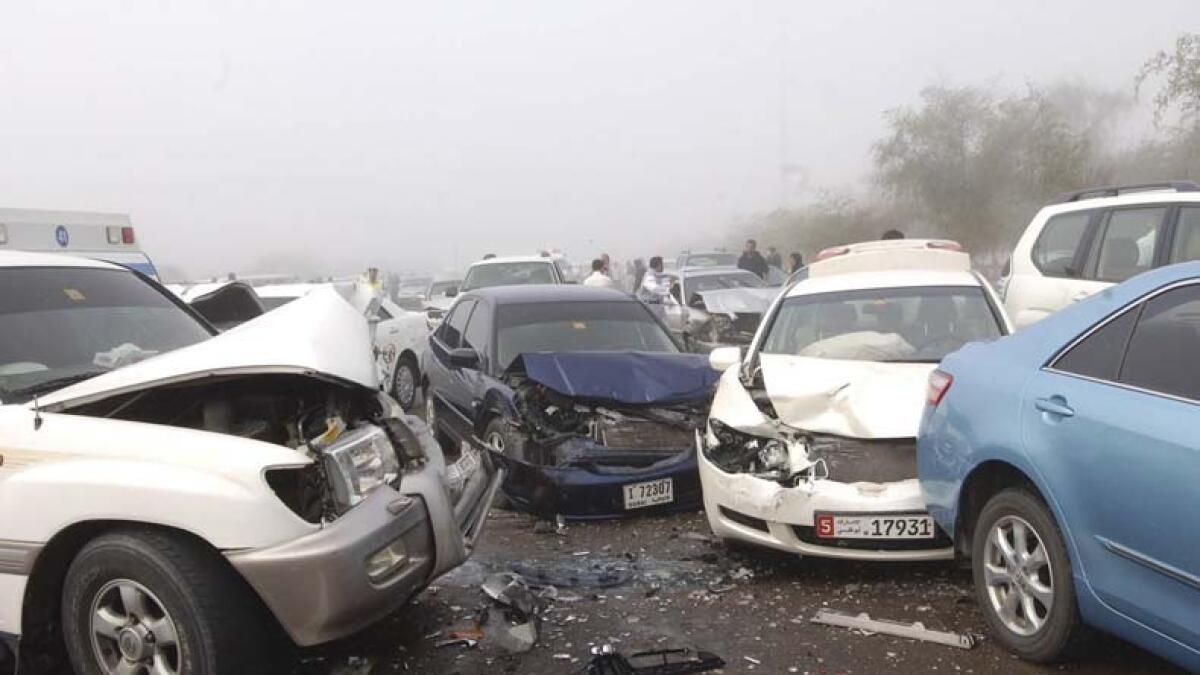 One dead, 29 injured in fog accidents in December 2016