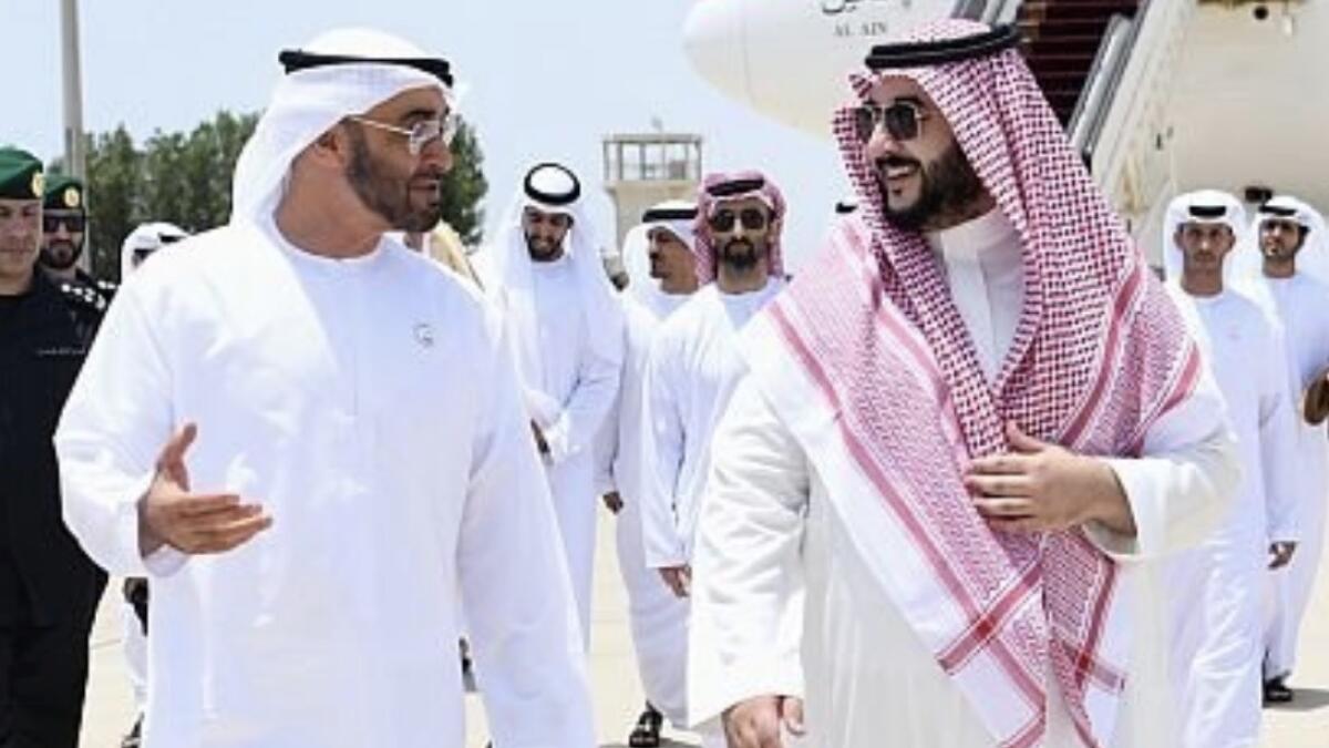 sheikh mohamed, mbz, mohamed bin zayed, saudi arabia, visit