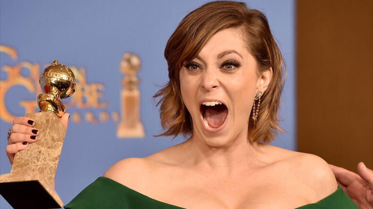 Rachel Bloom, winner of Best Performance in a Television Series - Musical or Comedy for “Crazy Ex-Girlfriend” Photo: AFP