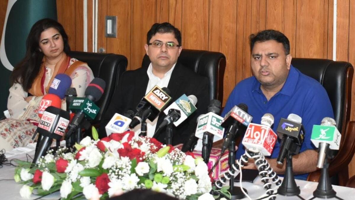 Chaudhry Fawad Hussain, Pakistan’s Federal Minister for Information and Broadcasting, spoke to the media in Dubai on Saturday.