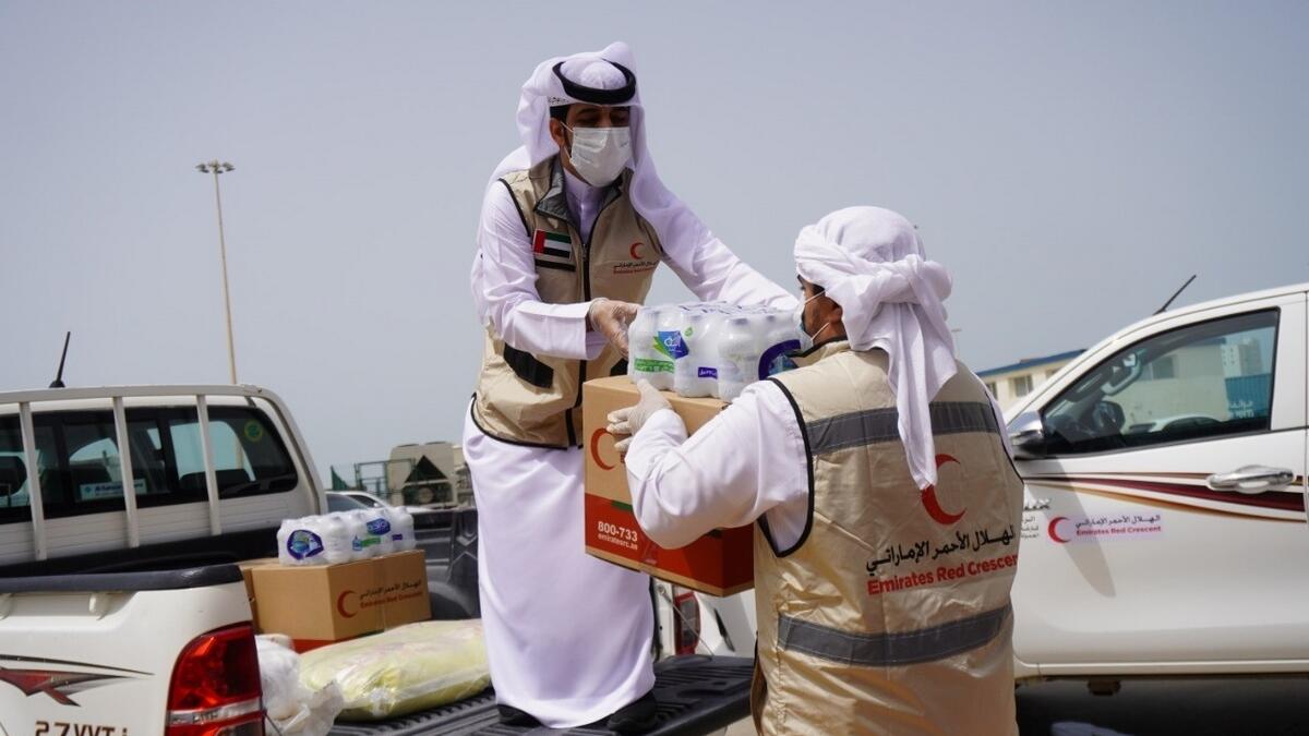 Emirates Red Crescent, Sheikh Hamdan bin Zayed Al Nahyan, UAE, Dr Mohammed Ateeq Al Falahi, coronavirus, Covid-19 