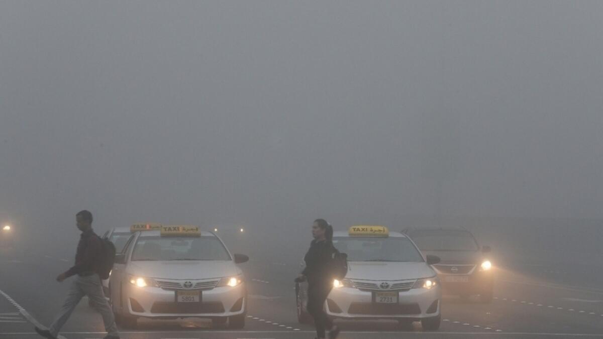 Fog, UAE, weather, police, Dubai, Abu Dhabi