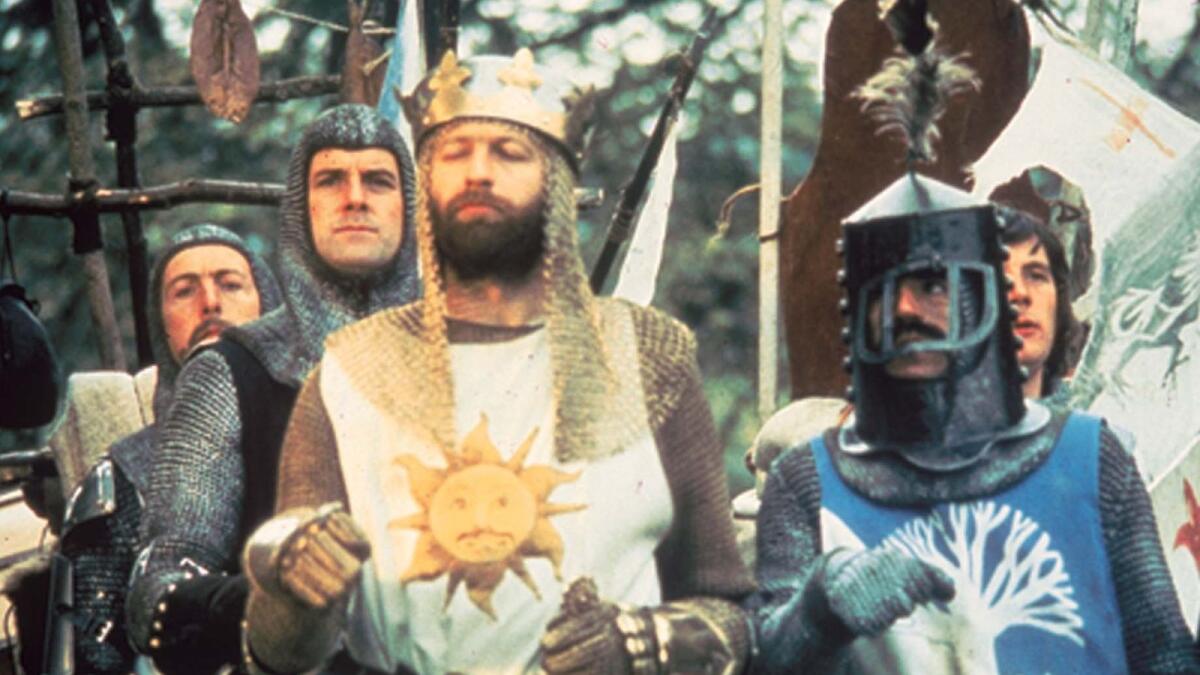 A still from Monty Python and the Holy Grail