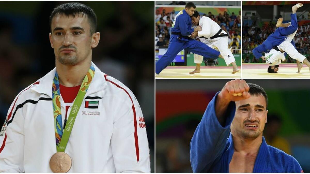 Sergiu Toma gave the UAE their second medal in Olympic history when he pinned down Matteo Marconcini of Italy in a bronze medal match of the men's judo under 81kg category in the Rio 2016 Olympic on August 9, 2016.