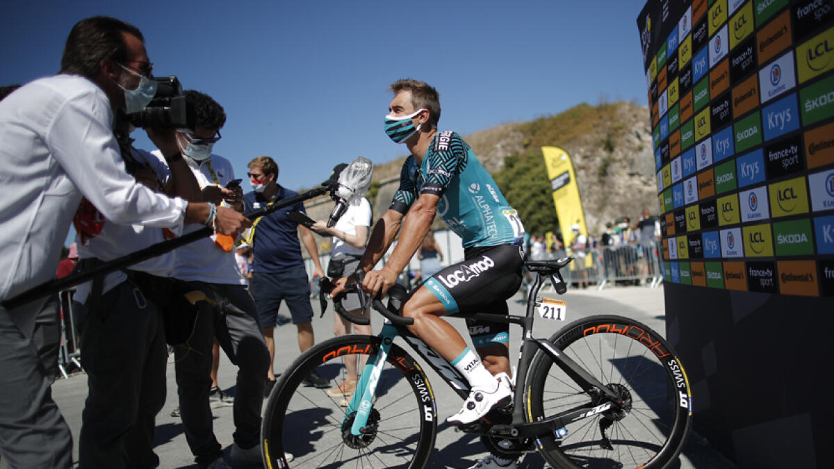 KTM rider Bryan Coquard of France before the start of the Tour de France. - Reuters