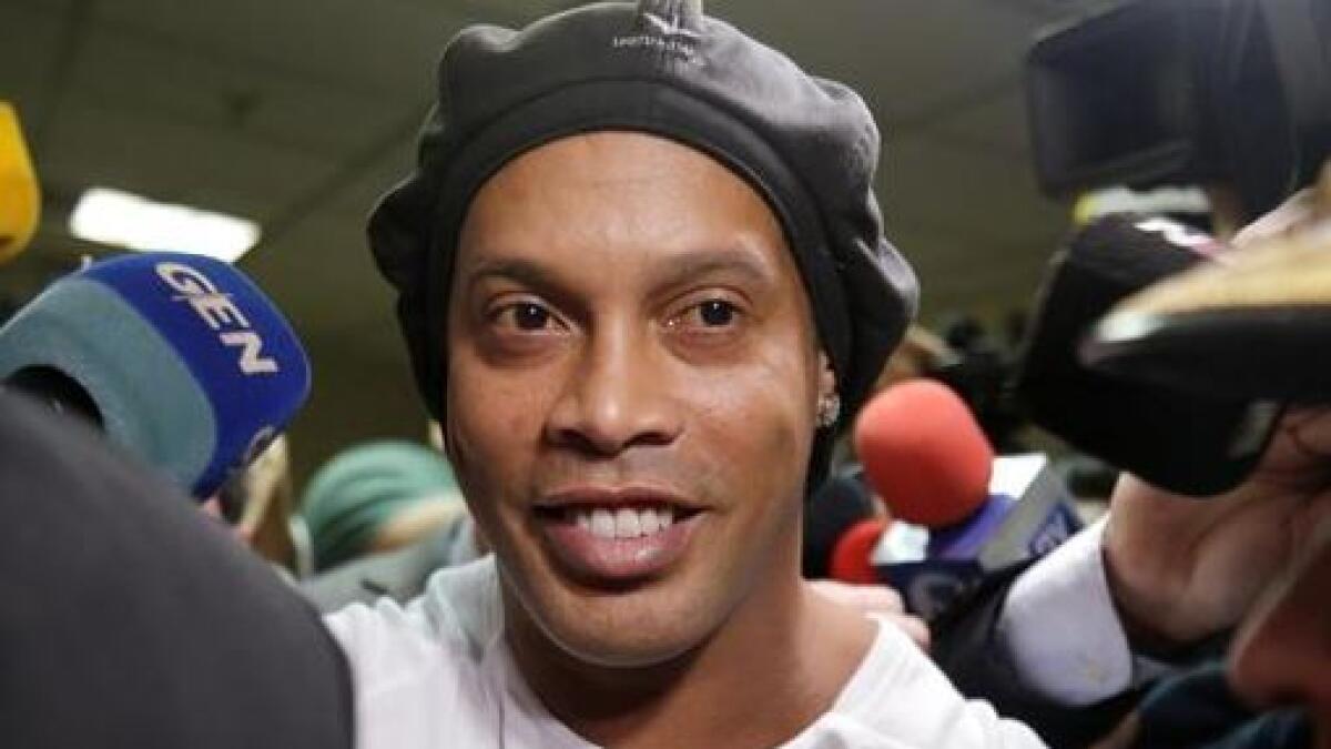 Brazilian football great Ronaldinho