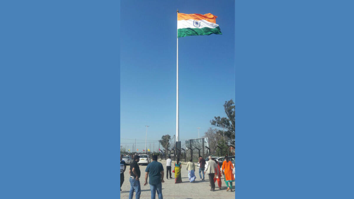 Photos: India hoists tallest flag at Indo-Pak border