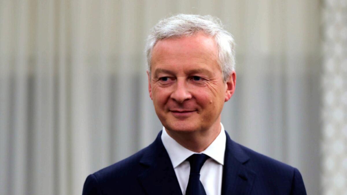 French finance minister Bruno Le Maire. — AP