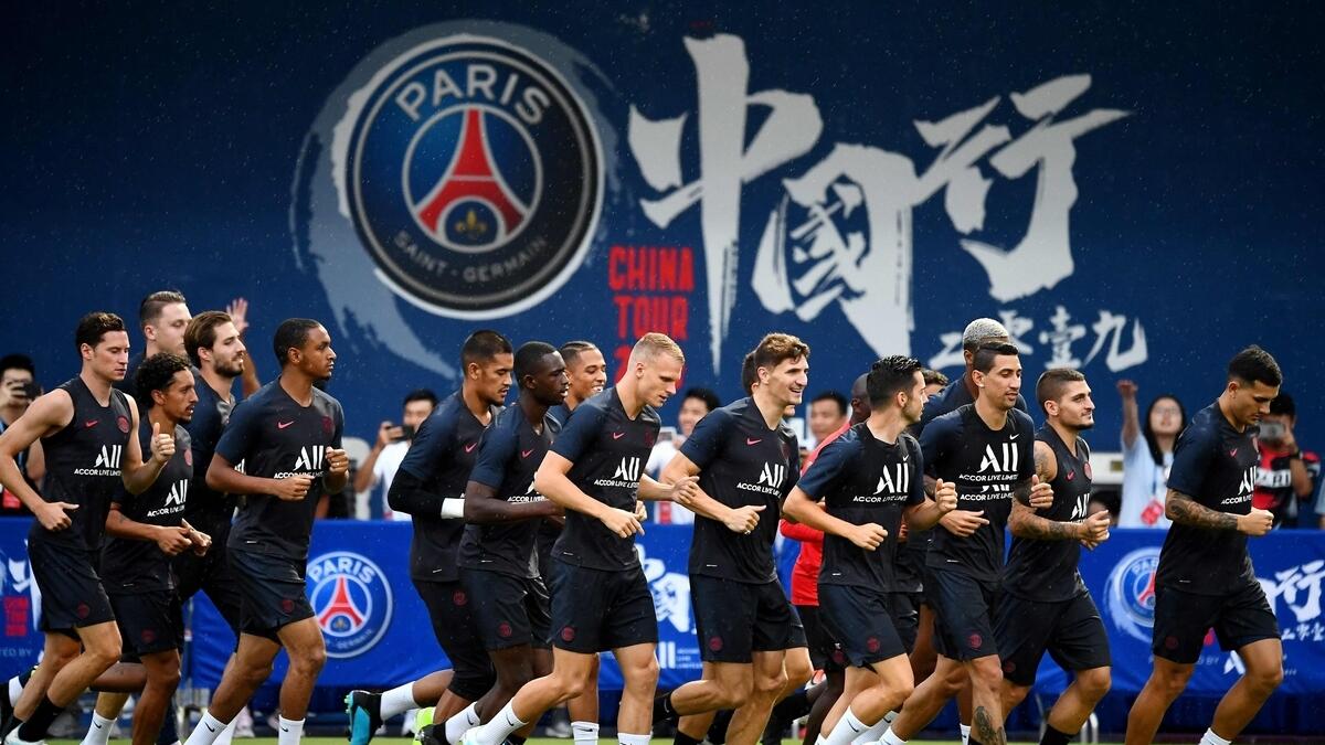 PSG players are all set for the biggest game in the club's history