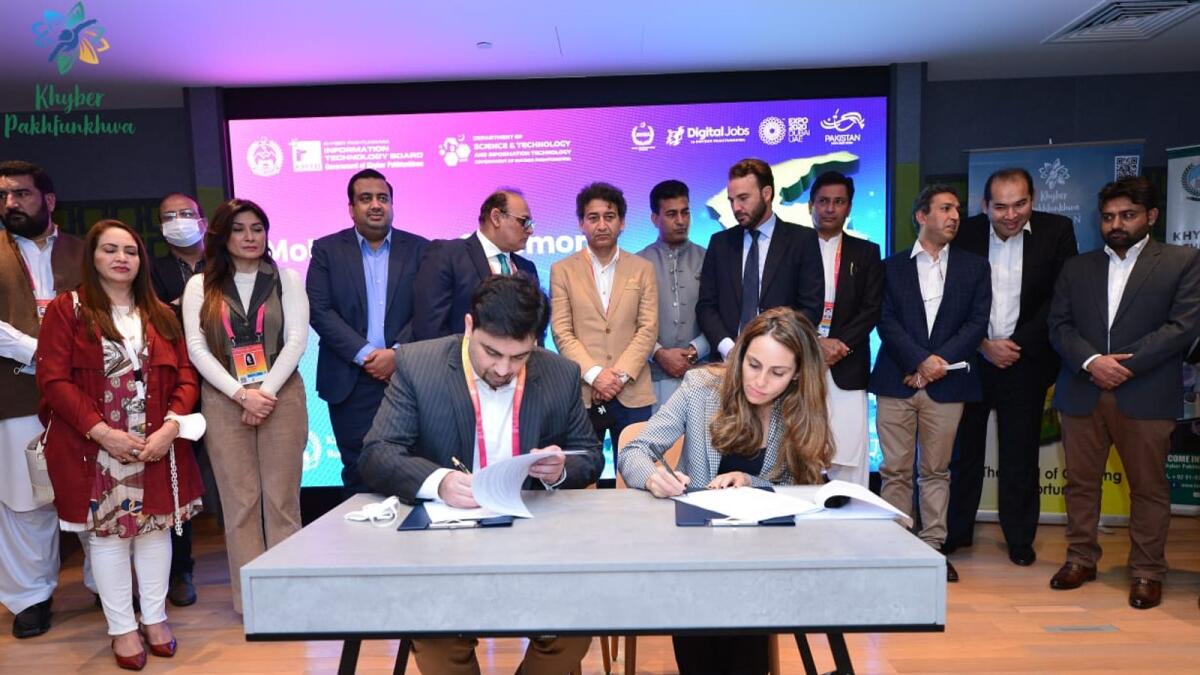The KPK Board of Investment and Trade (KPK BoIT) signed four memorandum of understandings  on the sidelines of Expo 2020 Dubai. — Supplied photo