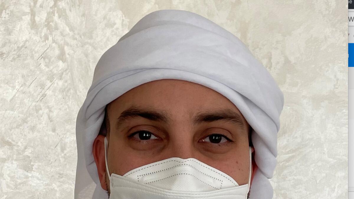 Sultan, an Emirati, winner of the Mahzooz millionaire draw.